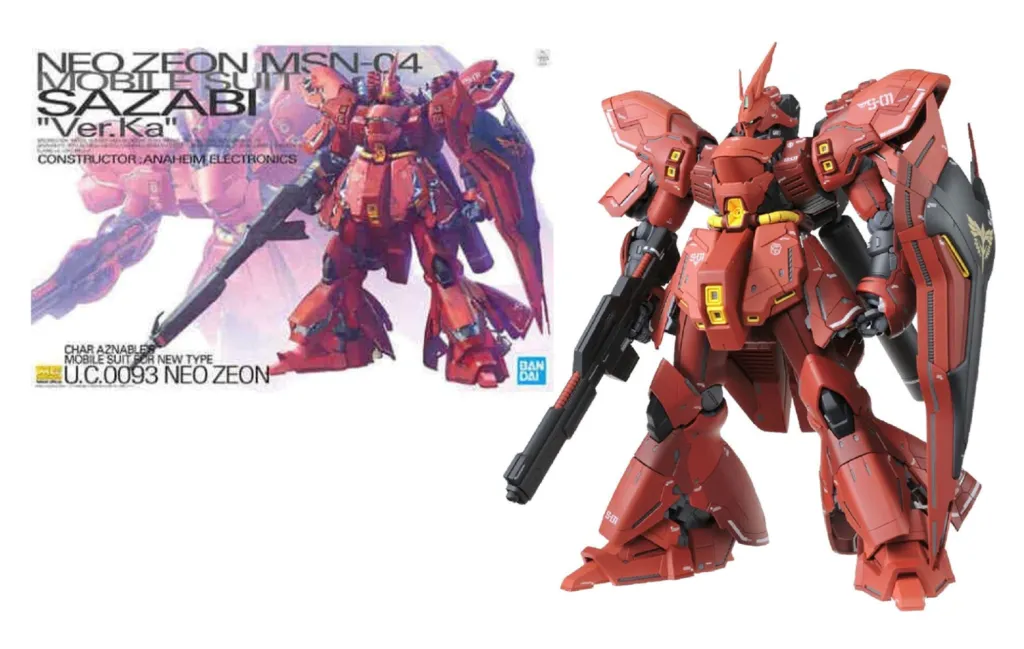 GUNDAM - Model Kit - Master Grade - MSN-04 Sazabi Ver.KA - 18 CM